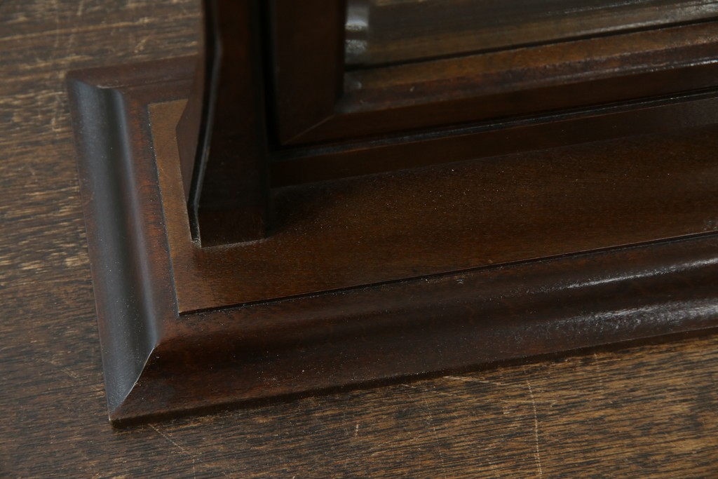 中古　美品　松本民芸家具　シックな佇まいが魅力の卓上ミラー　(R-084263)