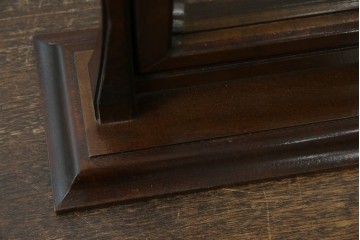 中古　美品　松本民芸家具　シックな佇まいが魅力の卓上ミラー　(R-084263)