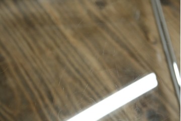 中古　美品　スイス　USMハラー(USM Haller)　ガラス天板　シンプルでスタイリッシュなデザインが魅力のキャスター付きワゴン　定価約12万円相当　(R-084265)