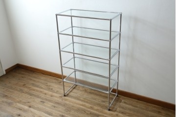 中古　美品　スイス　USMハラー(USM Haller)　オープンラック　定価約23万円相当　(R-084268)