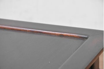和製ビンテージ　美品‼　国産職人手作り品　総紫檀(シタン)材　落ち着きのある上品さを醸し出す彫刻入りの花台(唐木、飾り台、平台、ディスプレイ台、ヴィンテージ)(R-084269)