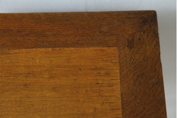 和製アンティーク　希少!!　繊細で個性的なデザインが魅力!楢(ナラ)材の花台　(R-084270)