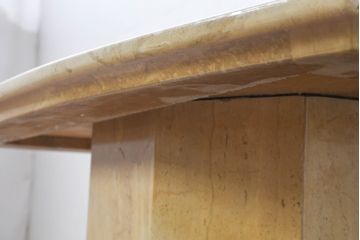 ヨーロッパビンテージ　重厚感のある大理石のモダンなローテーブル(センターテーブル、リビングテーブル、ヴィンテージ)(R-084273)