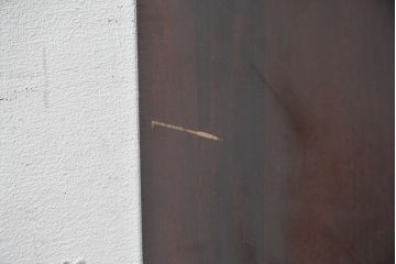 中古　美品　松本民芸家具　立体的なデザインが魅力の凸面小引き出し(卓上収納、小物収納)(R-084274)