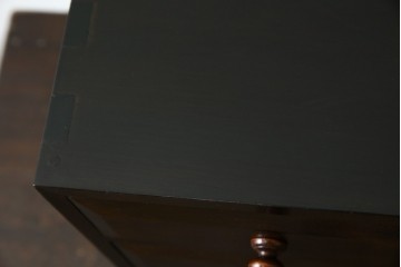 中古　美品　松本民芸家具　立体的なデザインが魅力の凸面小引き出し(卓上収納、小物収納)(R-084274)