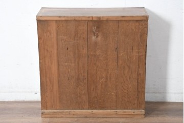 【簡易リペア限定品】　和製アンティーク　引き出し17杯で収納力抜群の小振りなチェスト　(R-084285)