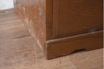 【簡易リペア限定品】　和製アンティーク　引き出し17杯で収納力抜群の小振りなチェスト　(R-084285)