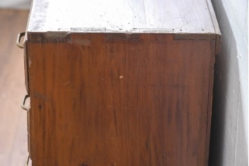 【簡易リペア限定品】　和製アンティーク　引き出し17杯　小物収納におすすめの小振りなチェスト　(R-084286)