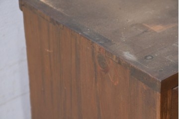 【簡易リペア限定品】　和製アンティーク　引き出し17杯で大容量の小振りなチェスト　(R-084288)