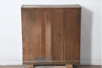 【簡易リペア限定品】　和製アンティーク　引き出し17杯で大容量の小振りなチェスト　(R-084288)