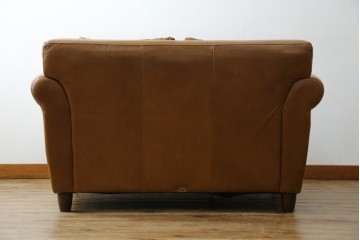中古　HALO(ハロ)　ギル(GIL)　使い込むほどに味わいが深まる本革のソファ　定価約30万円　(R-084291)