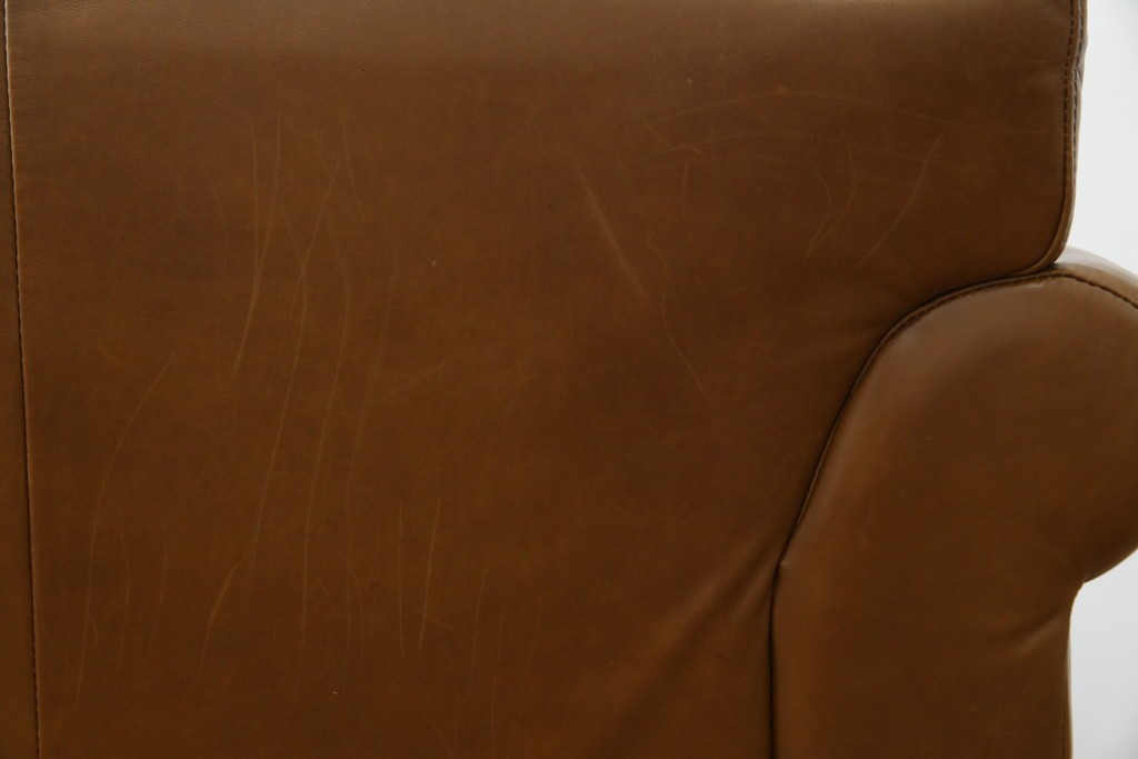 中古　HALO(ハロ)　ギル(GIL)　使い込むほどに味わいが深まる本革のソファ　定価約30万円　(R-084291)