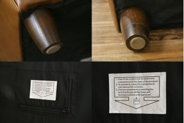 中古　HALO(ハロ)　ギル(GIL)　使い込むほどに味わいが深まる本革のソファ　定価約30万円　(R-084291)