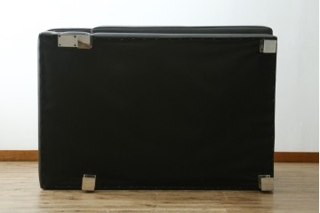 中古　美品　ダホン(Dahong)　イタリアンデザイン　本革(レザー)　デザイン性と快適性を両立した2.5人掛けソファ　定価約28万円　(R-084293)
