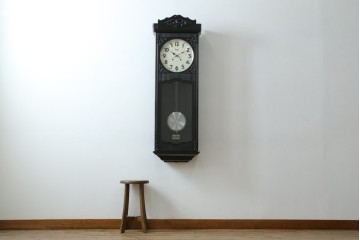 和製アンティーク　大正ロマン　Meiji(明治時計社)　高さ130㎝の大きな振り子時計　(R-084296)