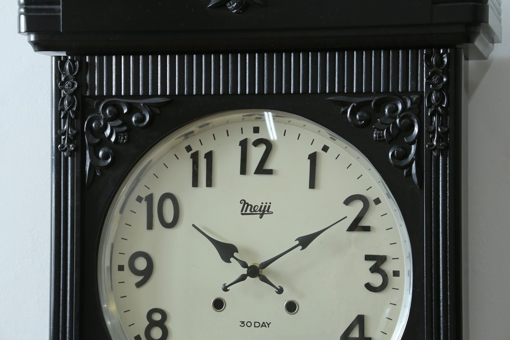 和製アンティーク　大正ロマン　Meiji(明治時計社)　高さ130㎝の大きな振り子時計　(R-084296)