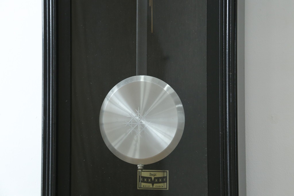 和製アンティーク　大正ロマン　Meiji(明治時計社)　高さ130㎝の大きな振り子時計　(R-084296)