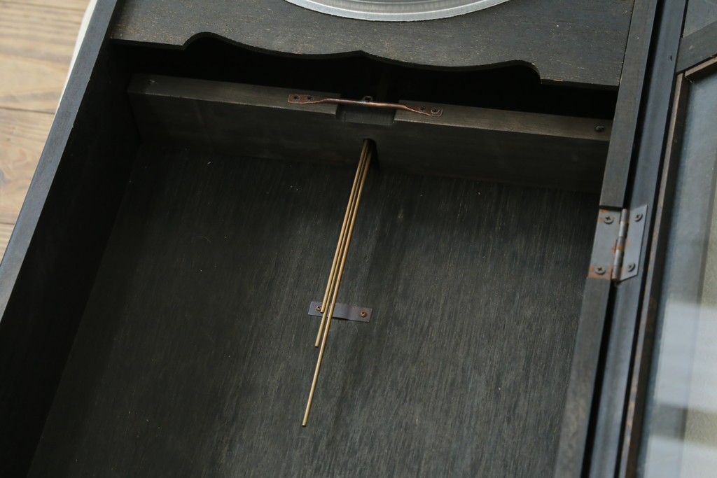 和製アンティーク　大正ロマン　Meiji(明治時計社)　高さ130㎝の大きな振り子時計　(R-084296)