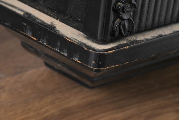 和製　Meiji(明治時計社)　大正ロマン　シックな佇まいが魅力の大きな柱時計(掛け時計、古時計、振り子時計)(R-084296)