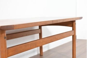 和製ビンテージ　オールドコスガ(KOSUGA)　レトロデザインが魅力的な欅(ケヤキ)材のローテーブル(センターテーブル、リビングテーブル、ヴィンテージ)(R-084298)