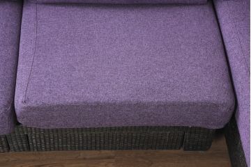 中古　美品　展示品　名門藤家具　カザマ(Kazama)　Ventura New Frag(ベンチュラニューフラーグ)　ラタン　大人の空間を演出するら引き出し付き3人掛けソファ(三人掛け、システムソファ、カウチソファ、コーナーソファ、)(定価約53万円)(R-084301)