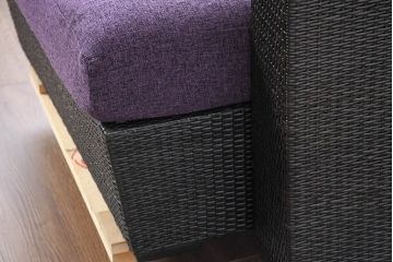 中古　美品　展示品　名門藤家具　カザマ(Kazama)　Ventura New Frag(ベンチュラニューフラーグ)　ラタン　大人の空間を演出するら引き出し付き3人掛けソファ(三人掛け、システムソファ、カウチソファ、コーナーソファ、)(定価約53万円)(R-084301)