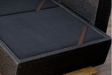 中古　美品　展示品　名門藤家具　カザマ(Kazama)　Ventura New Frag(ベンチュラニューフラーグ)　ラタン　大人の空間を演出するら引き出し付き3人掛けソファ(三人掛け、システムソファ、カウチソファ、コーナーソファ、)(定価約53万円)(R-084301)