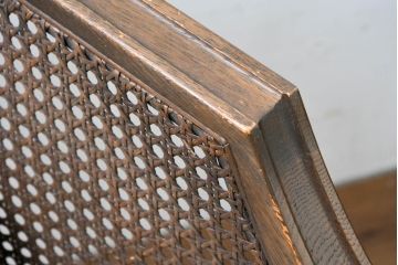 中古　展示品　美品　カリモク家具(karimoku)　domani(ドマーニ)　QUEENS LIFE(クイーンズライフ)　優雅なフォルムと柔らかな色合いでどんな空間にも馴染む!クラシカルな1人掛けソファ2脚セット(1Pソファ、一人掛けソファ、バラ売り可能)(定価2脚で約36万円)(R-084303)