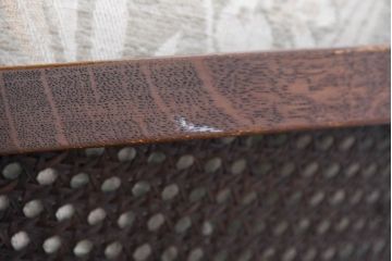 中古　展示品　美品　カリモク家具(karimoku)　domani(ドマーニ)　QUEENS LIFE(クイーンズライフ)　優雅なフォルムと柔らかな色合いでどんな空間にも馴染む!クラシカルな1人掛けソファ2脚セット(1Pソファ、一人掛けソファ、バラ売り可能)(定価2脚で約36万円)(R-084303)