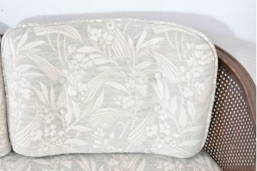 中古　展示品　美品　カリモク家具(karimoku)　domani(ドマーニ)　QUEENS LIFE(クイーンズライフ)　優雅なフォルムと柔らかな色合いでどんな空間にも馴染む!クラシカルな2人掛けソファ(2Pソファ、二人掛けソファ)(定価約29万円)(R-084304)