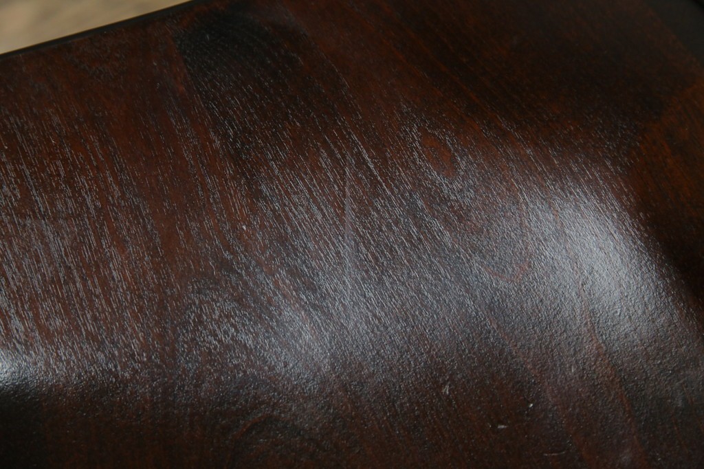 中古　北海道民芸家具　希少な廃番品　HM630　格好良い佇まいが魅力のキャプテンチェア4脚セット　(R-084306)