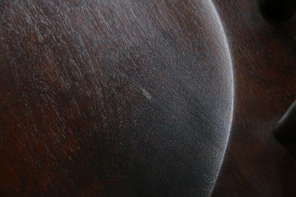 中古　北海道民芸家具　希少な廃番品　HM630　格好良い佇まいが魅力のキャプテンチェア4脚セット　(R-084306)