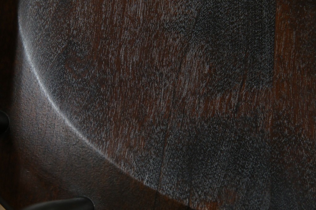 中古　北海道民芸家具　希少な廃番品　HM630　格好良い佇まいが魅力のキャプテンチェア4脚セット　(R-084306)