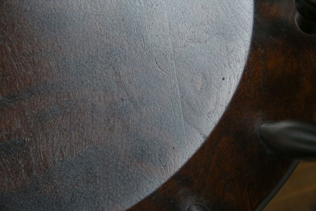 中古　北海道民芸家具　希少な廃番品　HM630　格好良い佇まいが魅力のキャプテンチェア4脚セット　(R-084306)