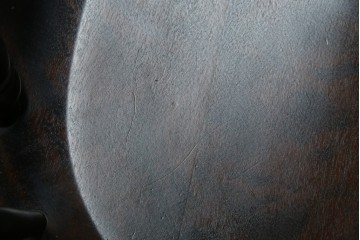 中古　北海道民芸家具　希少な廃番品　HM630　格好良い佇まいが魅力のキャプテンチェア4脚セット　(R-084306)