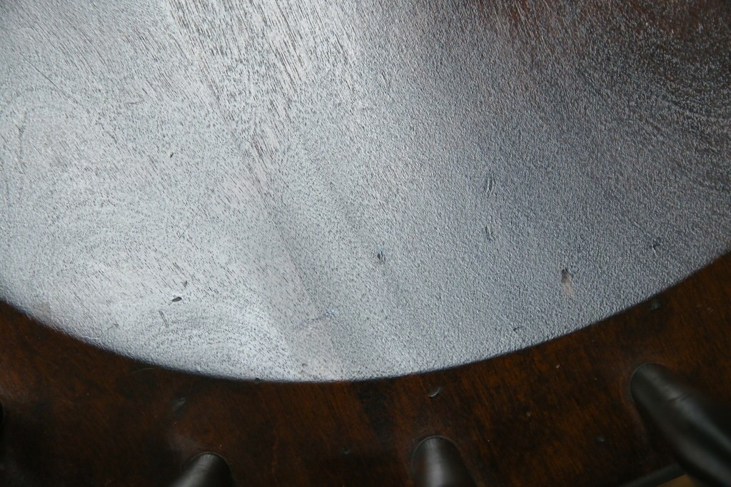 中古　北海道民芸家具　希少な廃番品　HM630　格好良い佇まいが魅力のキャプテンチェア4脚セット　(R-084306)