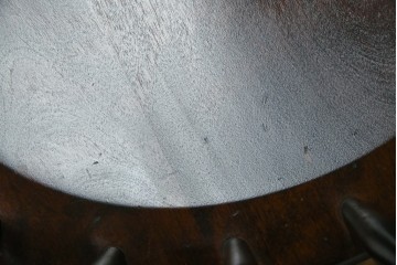 中古　北海道民芸家具　希少な廃番品　HM630　格好良い佇まいが魅力のキャプテンチェア4脚セット　(R-084306)