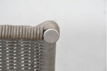 中古　美品　ドイツ製　TECTA(テクタ)　洗練されたモダン空間に映える編み込みデザインのチェア4脚セット(椅子、イス、ダイニングチェア、バラ売り可能)(定価4脚で約58万円)(R-084309)