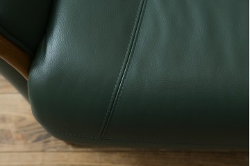 中古　美品!!　浜本工芸　ロングセラー　ベストセラーモデル　1800　重厚感のある3人掛けレザーソファ　定価約25万円　(R-084310)