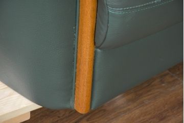 中古　美品!!　浜本工芸　ロングセラー　ベストセラーモデル　1800　重厚感のある3人掛けレザーソファ(本革、3人掛けソファ、三人掛け、トリプルソファ)(定価約25万円)(R-084310)