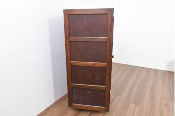中古　松本民芸家具　当店リメイク　シックで品のある雰囲気が魅力的なワードローブ収納棚(靴箱、下駄箱、キャビネット、戸棚)(R-084316)