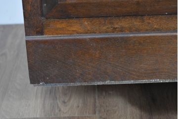 中古　松本民芸家具　天板リメイク　シックで品のある雰囲気が魅力的なローチェスト(ローボード、サイドチェスト、引き出し、衣装タンス、テレビ台)(R-084317)