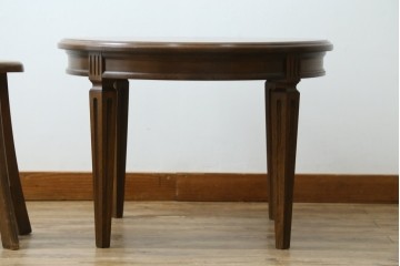中古　カリモク家具(karimoku)　ドマーニ(domani)　クイーンズライフ(QUEENS LIFE)　クラシカルモダンな雰囲気漂うリビングテーブル　定価約17万円　(R-084319)