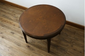 中古　カリモク家具(karimoku)　ドマーニ(domani)　クイーンズライフ(QUEENS LIFE)　クラシカルモダンな雰囲気漂うリビングテーブル　定価約17万円　(R-084319)