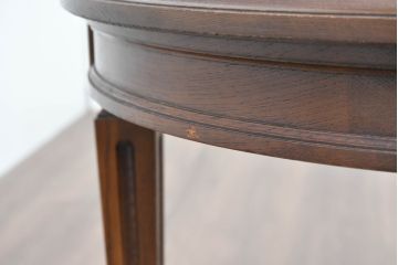 中古　カリモク家具(karimoku)　ドマーニ(domani)　クイーンズライフ(QUEENS LIFE)　クラシカルモダンな雰囲気漂うリビングテーブル(ローテーブル、センターテーブル、ラウンドテーブル、丸テーブル)(定価約17万円)(R-084319)