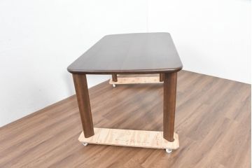中古　美品　カリモク家具(karimoku)　DT8511　ナラ材　ナシンプルデザインでどんなインテリアにも馴染むダイニングテーブル(食卓、作業台、机、4人掛け、6人掛け)(定価約14万円)(R-084321)