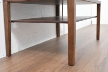 中古　美品　カリモク家具(karimoku)　ナラ材　チュラルで落ち着いた空間を演出するシンプルなローテーブル(センターテーブル、リビングテーブル)(R-084322)