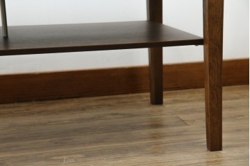 中古　美品　カリモク家具(karimoku)　ナラ材　チュラルで落ち着いた空間を演出するシンプルなローテーブル　(R-084322)