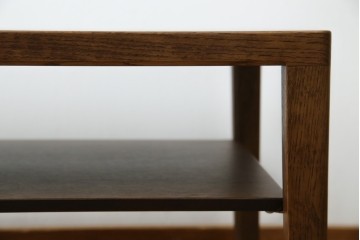 中古　美品　カリモク家具(karimoku)　ナラ材　チュラルで落ち着いた空間を演出するシンプルなローテーブル　(R-084322)