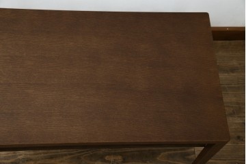 中古　美品　カリモク家具(karimoku)　ナラ材　チュラルで落ち着いた空間を演出するシンプルなローテーブル　(R-084322)